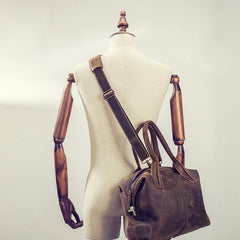 Vintage Leather Handbag for men Travel Bag Shoulder Bag Messenger Bag for men