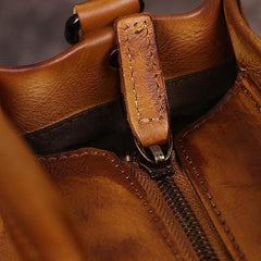 Vintage Color Brown Block Women Leather Tote Handbags Shopping Bag Purse Handbags Shoulder Bags