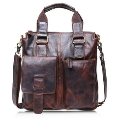 Leather Mens Vintage Briefcase Business Bag Work Bag For Men
