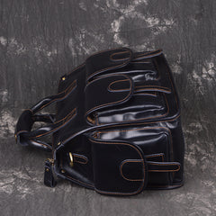 Vintage Leather Men Large Travel Bag Weekender Business Bag For Men