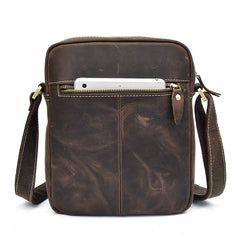 Vintage Leather Men Cool Messenger Bags Shoulder Bag CrossBody Bags For Men