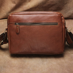 Vintage Leather Men Messenger Bag Shoulder Bag CrossBody Bag For Men