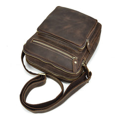 Vintage Leather Men Cool Messenger Bags Shoulder Bag CrossBody Bags For Men