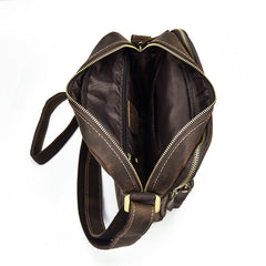 Vintage Leather Men Cool Messenger Bags Shoulder Bag CrossBody Bags For Men