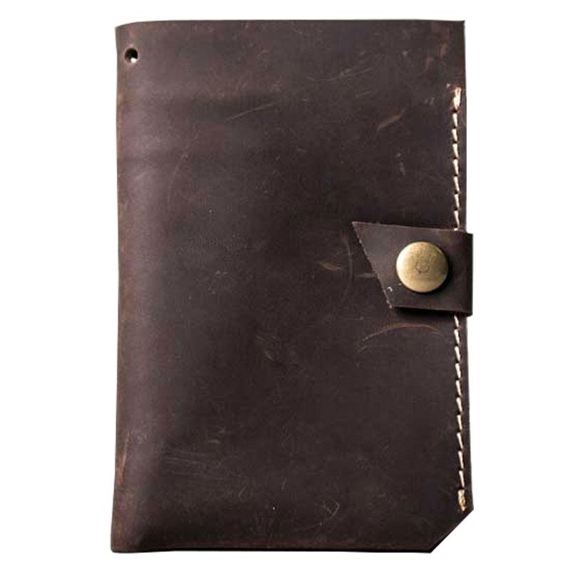 Vintage Leather Men Small Bifold Wallet billfold Wallet for Men