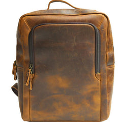 Vintage Leather Mens Backpacks Travel Backpack Laptop Backpack for men