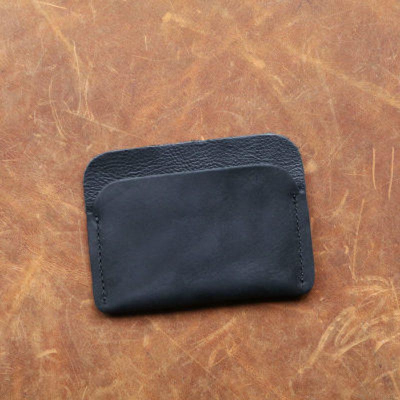Vintage Leather Mens Card Holders Slim Front Pocket Wallet Card Wallets for Men