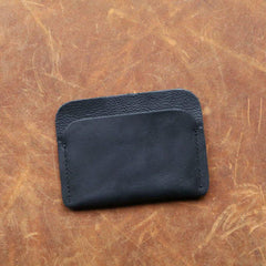 Vintage Leather Mens Card Holders Slim Front Pocket Wallet Card Wallets for Men