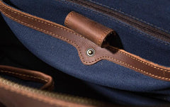 Vintage Leather Mens Travel Bag Overnight Bag Work Handbag Business Bag for Men