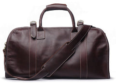 Vintage Cool Leather Mens Weekender Bag Travel Bag Duffle Bag