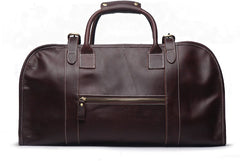 Vintage Cool Leather Mens Weekender Bag Travel Bag Duffle Bag