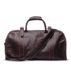 Vintage Cool Leather Mens Weekender Bag Travel Bag Duffle Bag