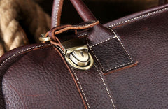 Vintage Cool Leather Mens Weekender Bag Travel Bag Duffle Bag