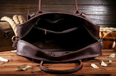 Vintage Cool Leather Mens Weekender Bag Travel Bag Duffle Bag