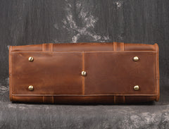 Vintage Cool Leather Mens Weekender Bag Travel Bag Duffle Bag