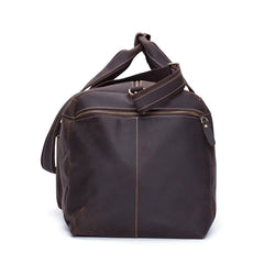 Vintage Leather Mens Weekender Bag Travel Bag Duffle Bag for Men