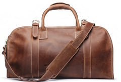 Vintage Cool Leather Mens Weekender Bag Travel Bag Duffle Bag