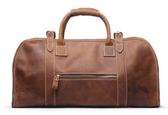 Vintage Cool Leather Mens Weekender Bag Travel Bag Duffle Bag