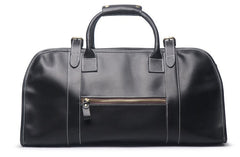 Vintage Cool Leather Mens Weekender Bag Travel Bag Duffle Bag