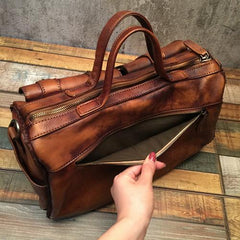Mens Vintage Small Leather Messenger Bag Side Shoulder Bag Courier Bag Postman Bag for Men