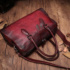 Vintage Womens Green Leather Handbag Purses Shoulder Handbag Purse Vintage Style Handbags for Ladies