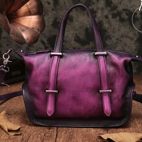 Vintage Womens Red Leather Handbag Purse Shoulder Handbags Crossbody Bags for La DD542801019