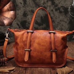 Vintage Womens Red Leather Handbag Purse  Shoulder Handbags Crossbody Bags for Ladies