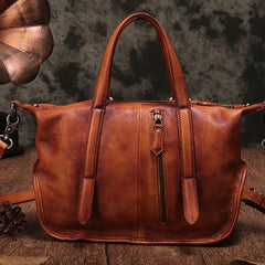 Vintage Womens Red Leather Handbag Purse  Shoulder Handbags Crossbody Bags for Ladies