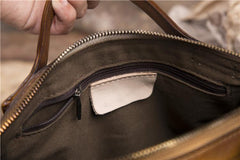 Mens Vintage Small Leather Messenger Bag Side Shoulder Bag Courier Bag Postman Bag for Men