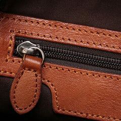 Brown Cute Leather Womens Backpacks Small Braided Leather Backpack Trendy Backpacks for Ladies