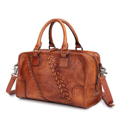 Vintage Ladies Brown Leather Handbags Shoulder Purse Black Work Handbag Purse for Women