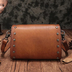 Red Leather Womens Vintage Shoulder Purse Small Side Reddish Purses for Ladies