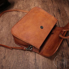 Brown Ladies Vintage Leather Shoulder Satchel Purse Handbags Green Structured Satchel Purse for Ladies