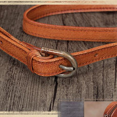 Brown Vintage Mens Leather Small Messenger Bag Side Bag Postman Bag Courier Bag for Men
