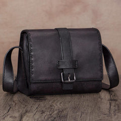 Small Green Vintage Womens Leather Satchel Shoulder Bag Brown Leather Women's Satchel Purse