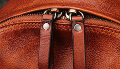 Vintage Leather Small Brown Womens Backpack Travel Backpack Black School Backpack for Women