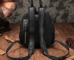 Vintage Leather Small Brown Womens Backpack Travel Backpack Black School Backpack for Women
