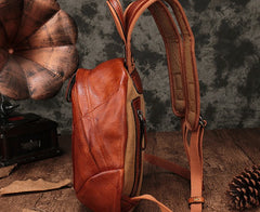 Vintage Leather Small Brown Womens Backpack Travel Backpack Black School Backpack for Women