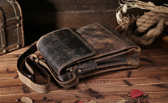 Cool Leather Mens Small Messenger Bag Vintage Shoulder Bag For Men