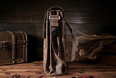 Cool Leather Mens Small Messenger Bag Vintage Shoulder Bag For Men