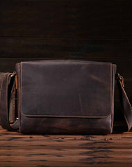 Cool Leather Mens Messenger Bag Vintage Shoulder Bags For Men