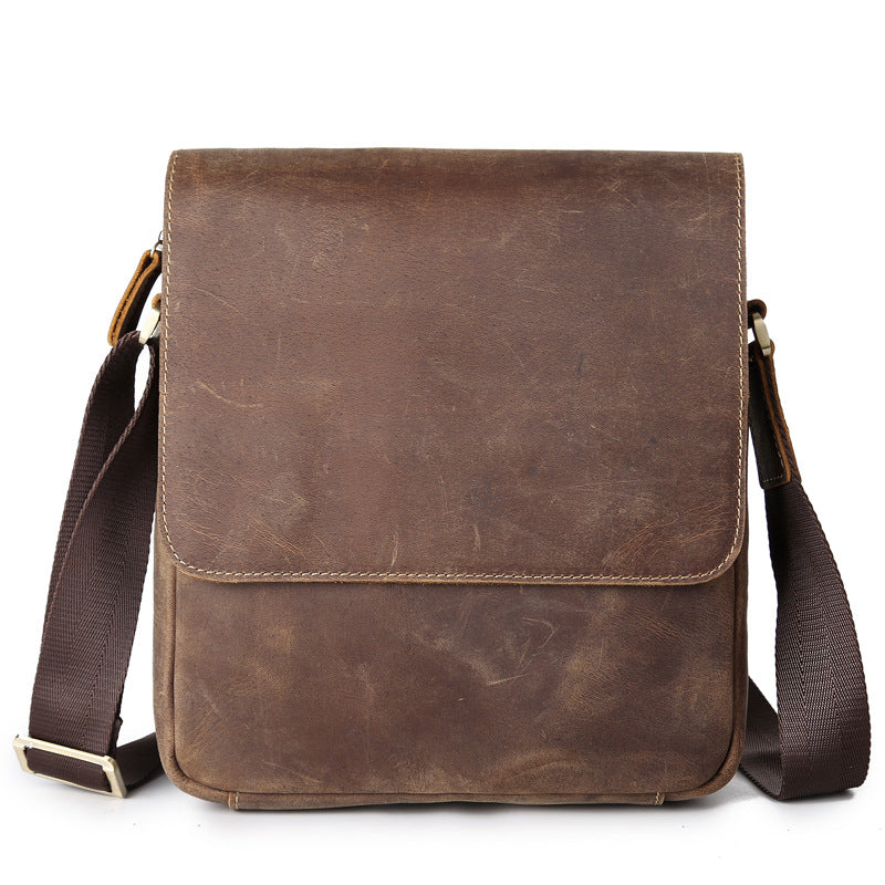 Vintage Brown Messenger Bag • U.S. Craftsmanship • Duvall Leatherwork