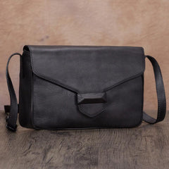 Brown Vintage Ladies Leather Small Satchel Shoulder Bag Purse Green Side Bag for Women