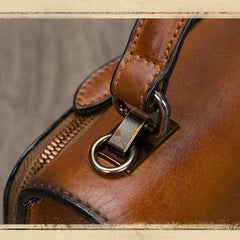 Green Vintage Ladies Leather Satchel Handbag Purse Green SHoulder Bag Side Bag for WOmen