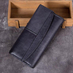 Red Vintage Womens Leather Trifold Brown Long Wallet Purse Green CLutch Phone Wallet for Ladies