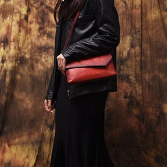 Vintage Small Black Leather Womens Shoulder Bag Clutch Purse Brown Side Bag for Ladies
