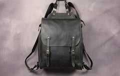 Vintage Mens Leather 15inch Laptop Backpack Leather School Backpack Travel Backpack for Men