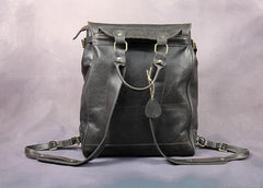 Vintage Mens Leather 15inch Laptop Backpack Leather School Backpack Travel Backpack for Men