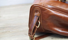 Vintage Mens Leather 15inch Laptop Backpack Leather School Backpack Travel Backpack for Men