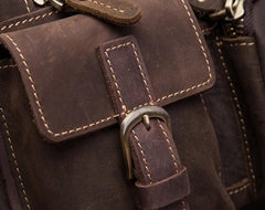 Vintage Mens Leather Biker Fanny Pack Waist Bags Fanny Bag For Men